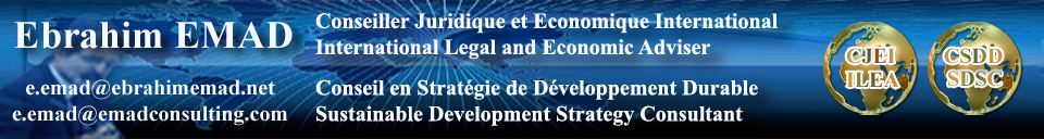 Ebrahim EMAD Conseil en Stratégie de Développement Durable
