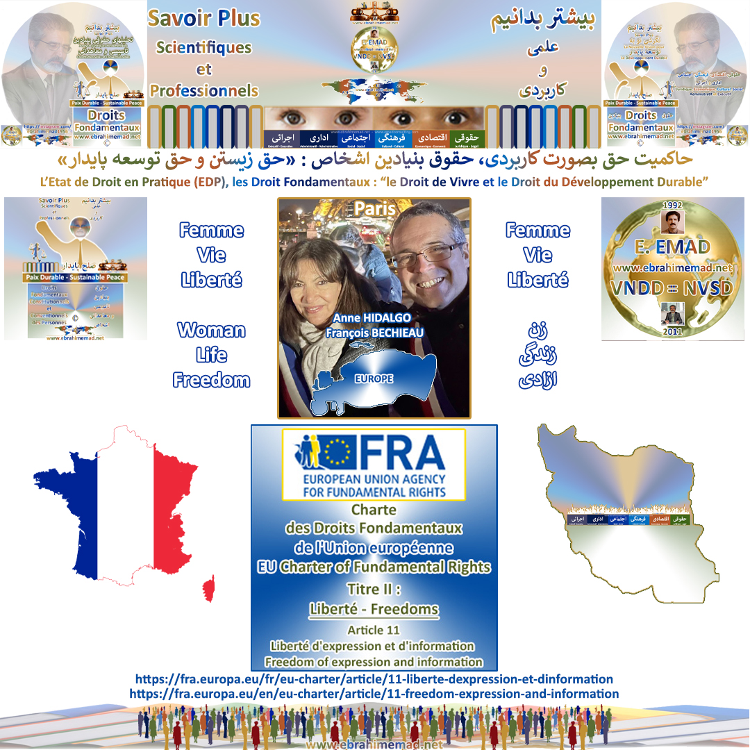 EMAD : La Charte des Droits Fondamentaux de l'Union européennne, Titre II : Article 11 : Liberté d'expression et d'information